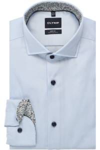 OLYMP Level Five smart business Body Fit Hemd bleu, Einfarbig