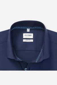 OLYMP Level Five Performance Climate Control Body Fit Hemd marine, Einfarbig