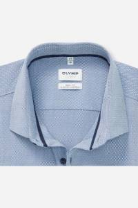 OLYMP Level Five Performance Climate Control Body Fit Hemd marine, Faux-uni