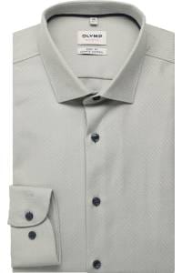 OLYMP Level Five Performance Climate Control Body Fit Hemd kitt, Faux-uni