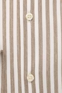 OLYMP Japanese Knitted Body Fit Jerseyhemd braun, Gestreift