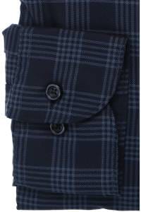 OLYMP Level Five smart business Body Fit Flanellhemd marine, Kariert