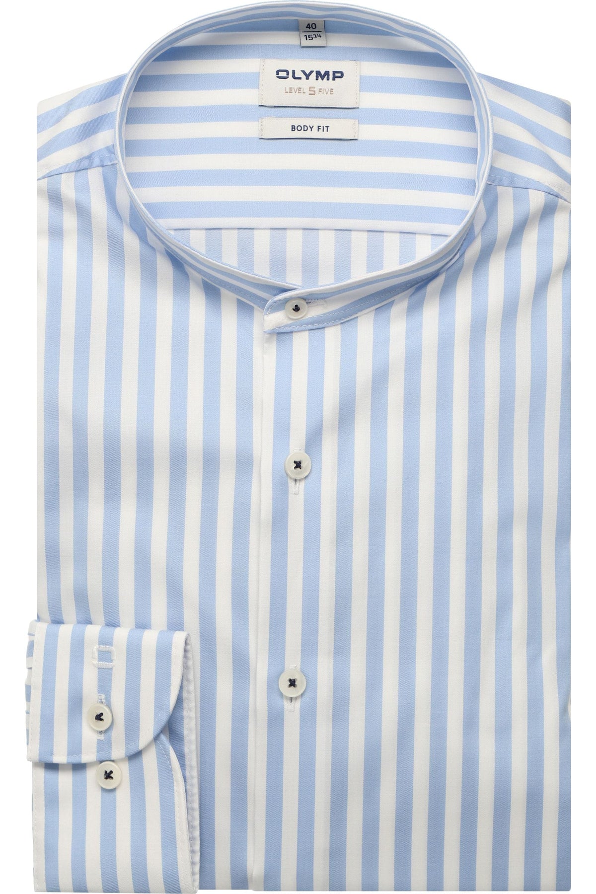 OLYMP Level Five Body Fit Hemd bleu, Gestreift