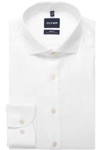 OLYMP Level Five Body Fit Hemd weiss, Gestreift