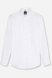 OLYMP Level Five Body Fit Hemd weiss, Gestreift