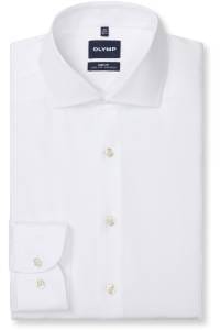 OLYMP Level Five Body Fit Hemd weiss, Gestreift