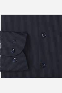 OLYMP Level Five Body Fit Hemd marine, Gestreift