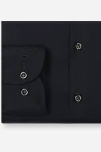 OLYMP Level Five Body Fit Hemd schwarz, Gestreift