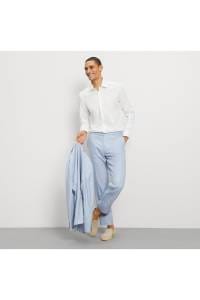 OLYMP Level Five Body Fit Hemd hellbeige, Bedruckt