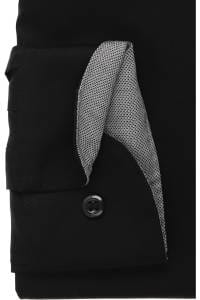OLYMP Level Five Body Fit Hemd schwarz, Einfarbig