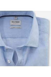 OLYMP Level Five Garment Washed Body Fit Leinenhemd bleu, Faux-uni