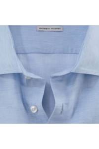 OLYMP Level Five Garment Washed Body Fit Leinenhemd bleu, Faux-uni