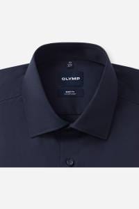 OLYMP Level Five Body Fit Cover Shirt Hemd marine, Einfarbig