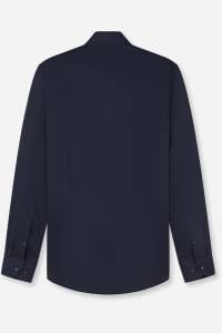 OLYMP Level Five Body Fit Cover Shirt Hemd marine, Einfarbig