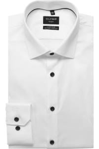 OLYMP No. Six Super Slim Hemd weiss, Faux-uni