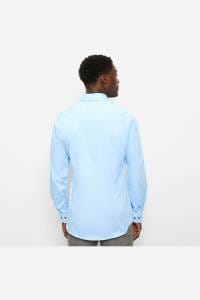 OLYMP No. Six Super Slim Hemd blau, Faux-uni