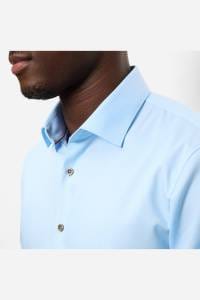 OLYMP No. Six Super Slim Hemd blau, Faux-uni