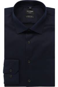 OLYMP No. Six Super Slim Hemd marine, Faux-uni