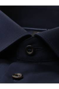 OLYMP No. Six Super Slim Hemd marine, Faux-uni