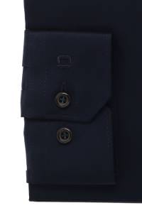 OLYMP No. Six Super Slim Hemd marine, Faux-uni