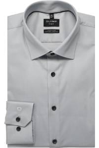 OLYMP No. Six Super Slim Hemd silbergrau, Faux-uni