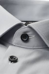OLYMP No. Six Super Slim Hemd silbergrau, Faux-uni