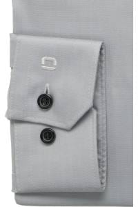 OLYMP No. Six Super Slim Hemd silbergrau, Faux-uni