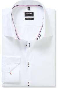 OLYMP No. Six Super Slim Hemd weiss, Einfarbig