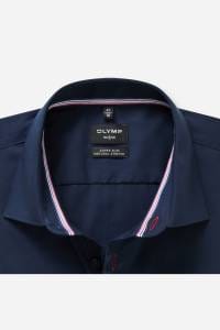 OLYMP No. Six Super Slim Hemd kobalt, Einfarbig