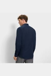 OLYMP No. Six Super Slim Hemd kobalt, Einfarbig