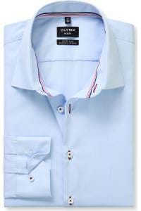 OLYMP No. Six Super Slim Hemd hellblau, Einfarbig