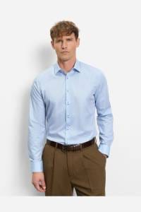 OLYMP No. Six Super Slim Hemd hellblau, Einfarbig