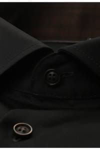 OLYMP No. Six Super Slim Hemd schwarz, Einfarbig