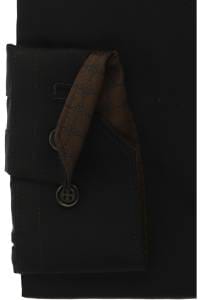 OLYMP No. Six Super Slim Hemd schwarz, Einfarbig