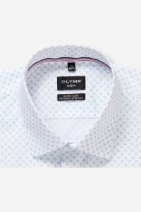 OLYMP No. Six Super Slim Hemd weiss, Bedruckt