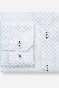 OLYMP No. Six Super Slim Hemd weiss, Bedruckt