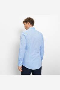 OLYMP No. Six Super Slim Hemd bleu, Bedruckt
