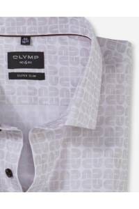 OLYMP No. Six Super Slim Hemd natur, Bedruckt