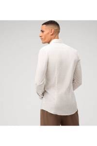 OLYMP No. Six Super Slim Hemd natur, Bedruckt