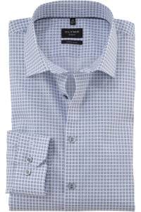OLYMP No. Six Super Slim Hemd weiss, Bedruckt