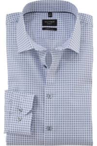 OLYMP No. Six Super Slim Hemd weiss, Bedruckt