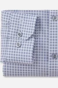 OLYMP No. Six Super Slim Hemd weiss, Bedruckt