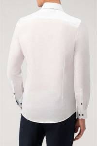 OLYMP No. Six Super Slim Hemd weiss, Faux-uni