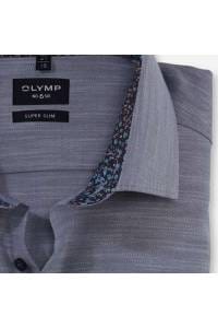 OLYMP No. Six Super Slim Hemd marine, Faux-uni