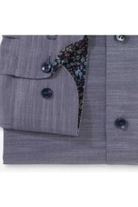 OLYMP No. Six Super Slim Hemd marine, Faux-uni