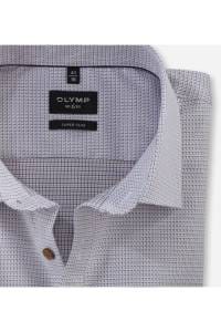 OLYMP No. Six Super Slim Hemd braun, Gemustert