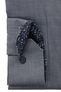 OLYMP No. Six Super Slim Hemd marine, Faux-uni