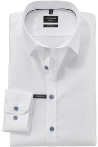 OLYMP No. Six Super Slim Hemd rauchblau, Einfarbig