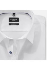 OLYMP No. Six Super Slim Hemd rauchblau, Einfarbig