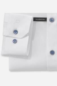 OLYMP No. Six Super Slim Hemd rauchblau, Einfarbig